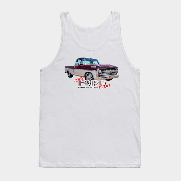 1969 Ford F100 Ranger Pickup Truck Tank Top by Gestalt Imagery